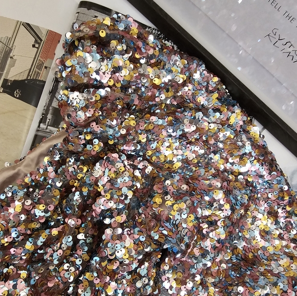 ASTR Multicolor Sequin One Shoulder Bodysuit size S - Picture 7 of 8